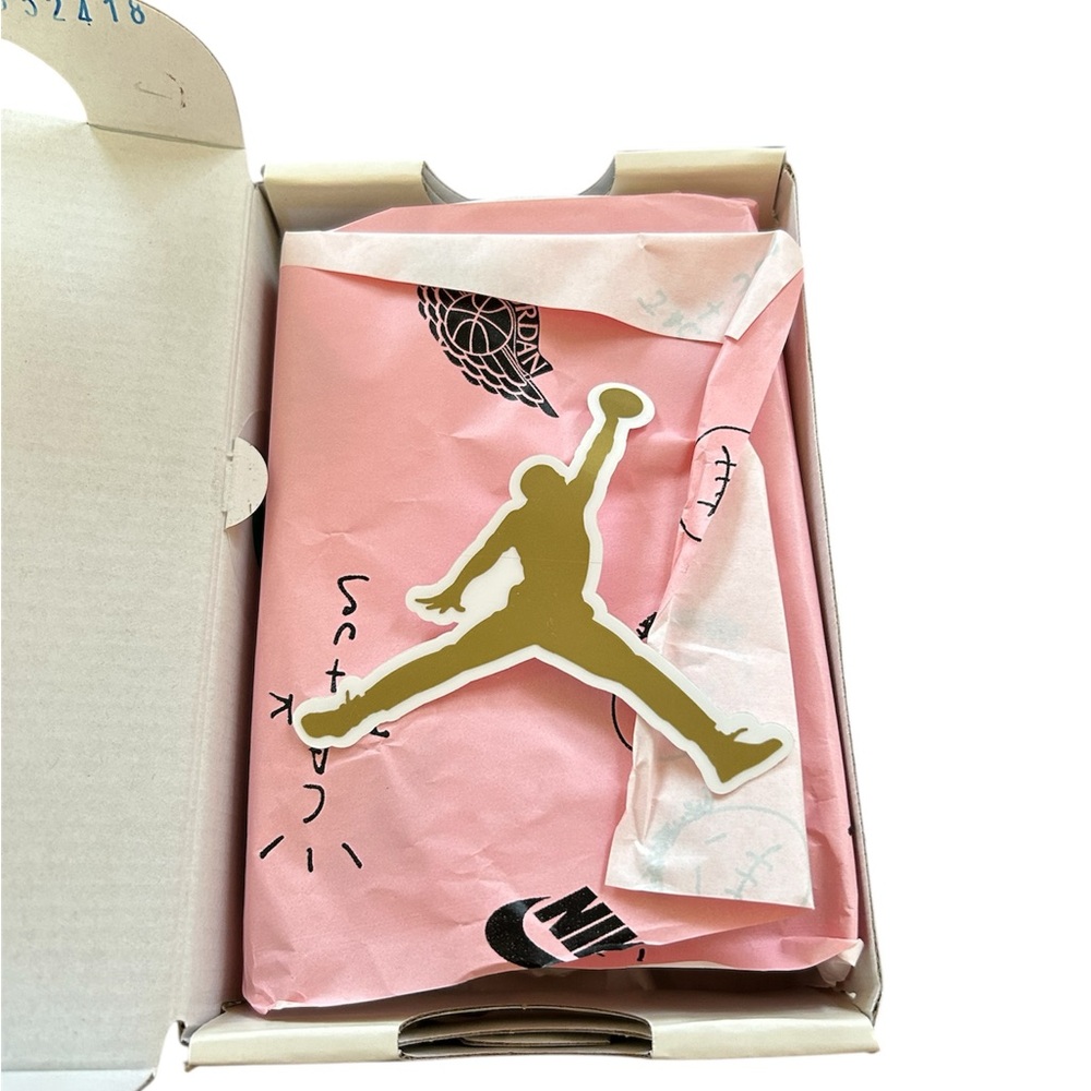 Travis Scott Olive Jordan 1 Low OG SP Infant Sz 5c Baby Sneaker Shoes - Picture 4 of 7